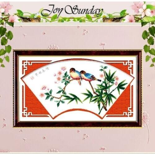 Bird Lovers in Spring Counted Cross Stitch 11CT 14CT Cross Stitch animals Cross Stitch Kits for Embroidery Home Decor Needlework