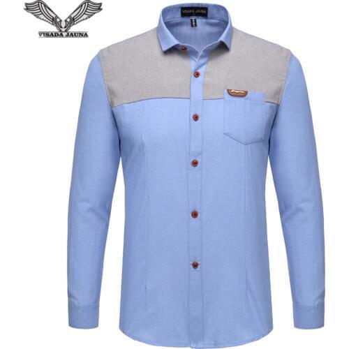 VISADA JAUNA Mens Silk Shirts