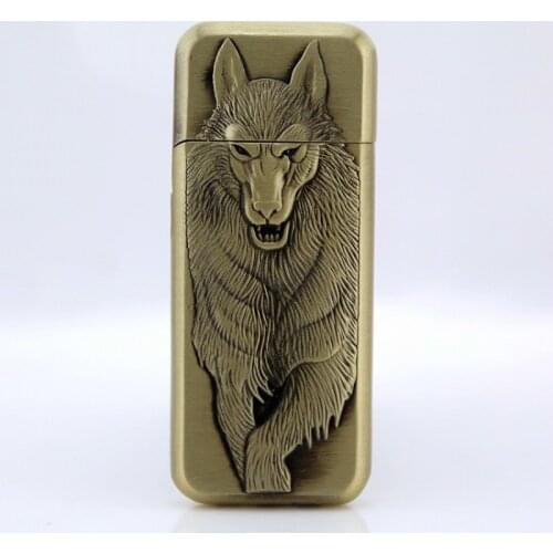 Wolf Originality Grinding Wheel Flame butane jet Lighter gadgets for men