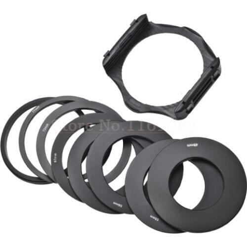 Choose a size Aluminum 49/52/55/58/62/67/77/82mm Lens Adapter Ring + Filter holder for Cokin P series