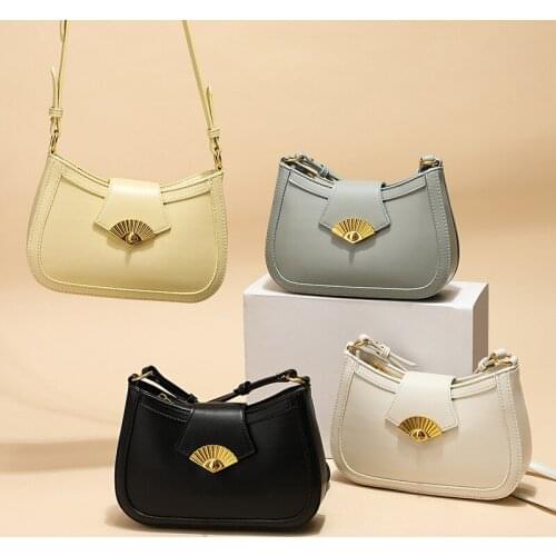 Pu Leather Female Armpit Baguette Bag Fashion One Shoulder Messenger Bag Women Handbag