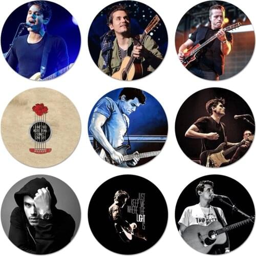 John Mayer Blues Icons Pins Badge Decoration Brooches Metal Badges For Backpack Decoration 58mm