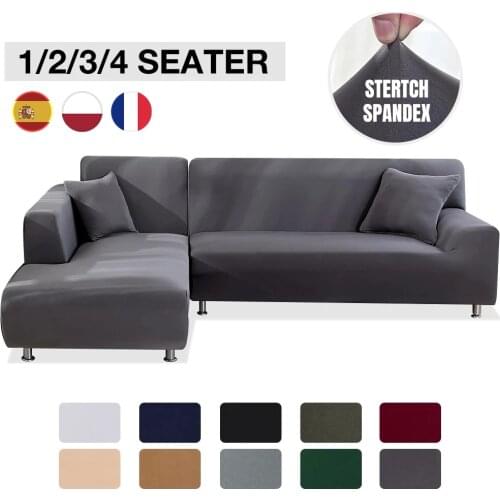 Elastic Stretch Sofa Cover 1/2/3/4 Seater Sof Slipcover Couch Covers for Universal Sofas Livingroom Sectional L Shaped Slipcover