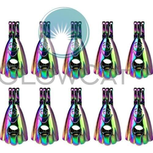 10x C833 Rainbow Smile Ghost Oyster Pearl Cage Locket Pendant Essential Oil Diffuser Beads Cage