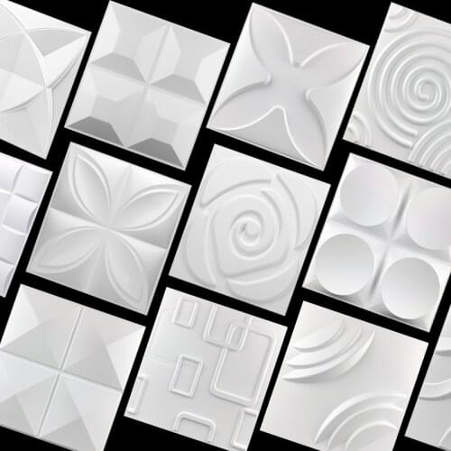 30x30cm 3D three-dimensional wall sticker decorative living room wallpaper mural waterproof 3D wall sticker bathroom kitchen