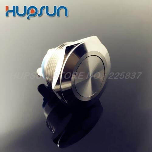 5pc waterproof 22mm momentary stainless steel push button switch starter non-locking button switch for car boat door