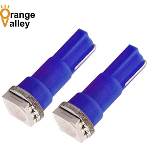 500pcs T3 T4.2 T4.7 B8.5 B8.3 B8.4 T5 1 SMD LED 5050 2835 1SMD Bulbs with Wedge Base for Dashboards (Gauge bulbs)