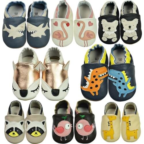 Baby Shoes Soft cow Leather bebe newborn booties for babies Boys Girls Infant toddler Moccasins Slippers First Walkers sneakers