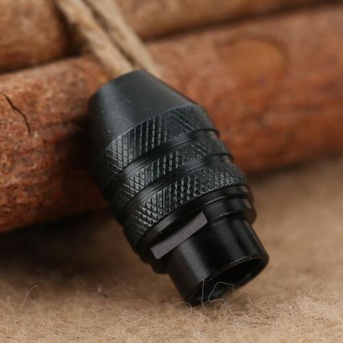 Dophee New Black Universal Multi Keyless Chuck Quick Change Tool For Dremel Grinder Rotary Tools 0.3-3.2MM Faster Bit Swaps