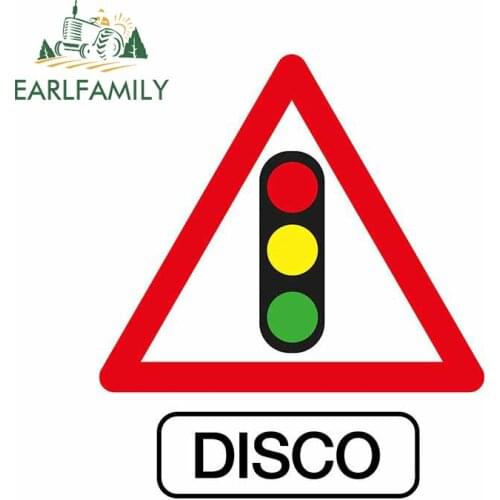 EARLFAMILY 13cm x 11cm for Disco Car Sticker Personality Decal Refrigerator Motorcycle Helmet Snowboard Suitcase Vinyl Car Wrap
