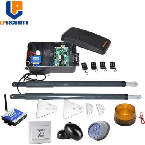 Electric automatic swing gate actuator kit with optional accessories 12VDC 200kg per leaf