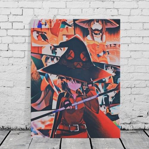 Kono Subarashii Sekaii Megumin Anime Home Decor Canvas Posters Prints Decoration Art Wall Pictures Living Room Painting