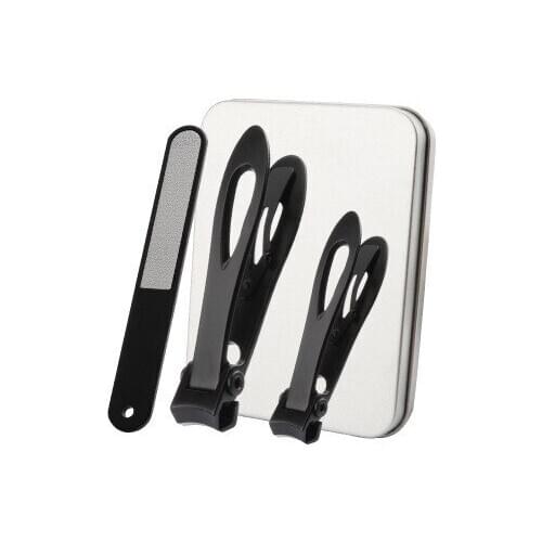 Black Silver Nail Clippers Trimmer Stainless Steel Cutter Supplies Manicure Beauty Tool Pedicure Finger Toe Scissors