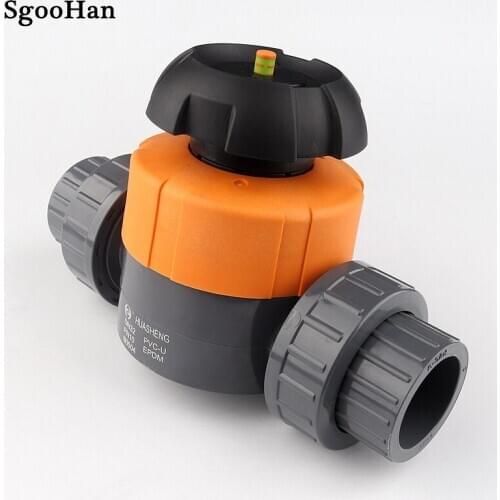 1PC 20mm~63mm UPVC Diaphragm Ball Valve Garden Irrigation Aquarium Fish Tank Industrial Water Treatment Pipe Connector Fittings