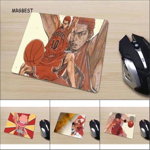 MRGBEST Mouse-Pad 220x180x2mm Small Size In Stock Mouse-Pad Comfortable Non-slip Rubber Desk Mat Anime Slam Dunk for Gamer