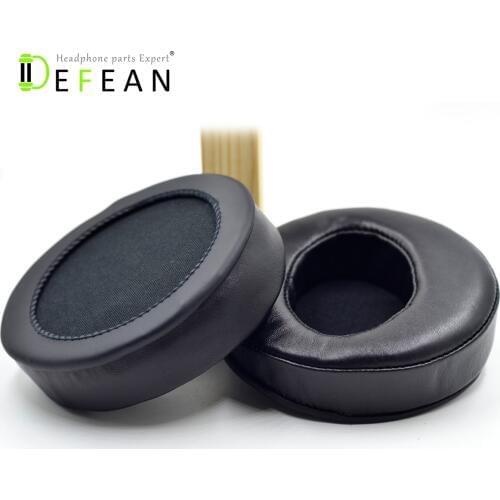 Defean 110mm Angle Genuine Leather Sheepskin Ear Pads Cushion Replacement for headphone