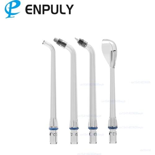 TOOKFUN ENPULY Oral Irrigator Nozzle *4 Part Pack Spare Parts Kits Soft Fluff Brush Brush Heads 4PCS Oral Hygiene Teeth flushe