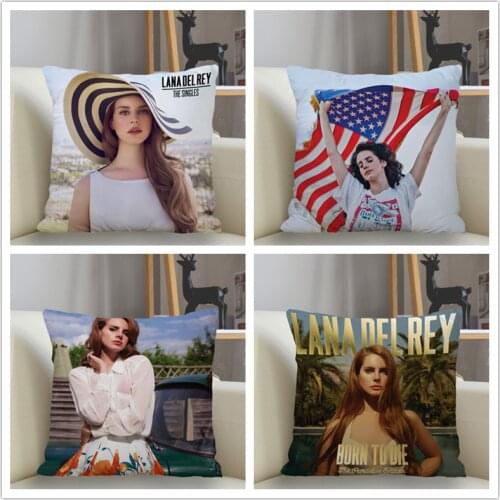 Musife New Custom Lana Del Rey Pillowcase Sofa Decorative Cushion Cover Pillowcase Home Decor Drop Shipping Wholesale