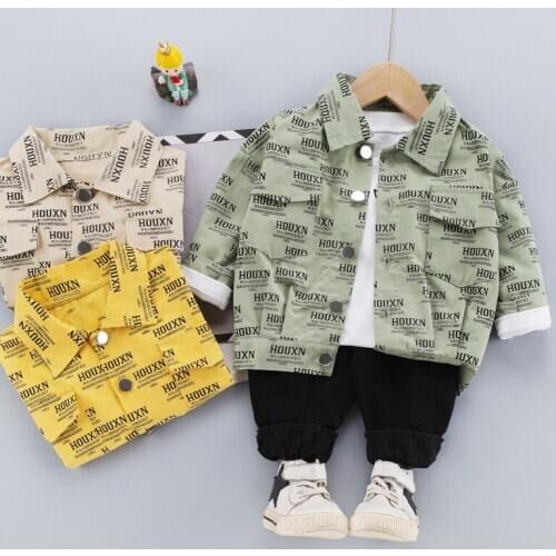 New Toddler Infant Clothing Sets Autumn Baby Girls Clothes Suits Coats Printe Cartoon T Shirt Pants Child Costume 0-5 Years