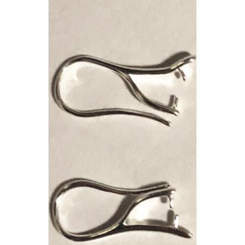 Wholesale 100PCS Lot 925 Sterling Silver Jewelry Findings Pinch Bail Hook Earring Ear Wires For Crystal Beads FY-03