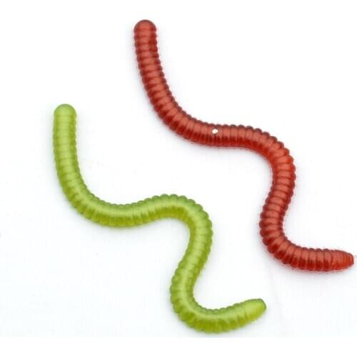 Clam Worm Fishing Bait 20pcs/lot 7cm 1g Silicone Saltewater Fishing Simulation Clam Worm Soft Maggot Artificial Bait