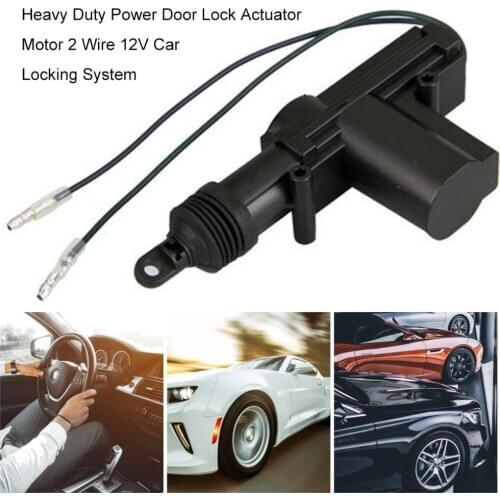 Universal Heavy Duty Power Door Lock Actuator Motor 2 Wire 12V Car Locking System Actuator Single Gun Type Kit