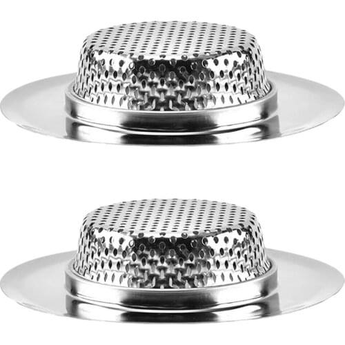 Kitchen Strainer Filter Sink Drain Stainless Steel Food Catcher Sieve Anti Block Waste Disposer Plug Drain Stopper Filter Basin