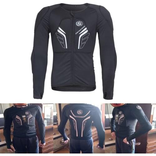 SFK-Motocross Protection Jacket Racing Body Armor And Motocross Racing Body Armor Black Red Color Plastic Jacket Breathable