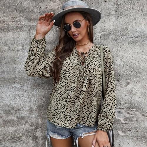 SheNod Leopard Blouses