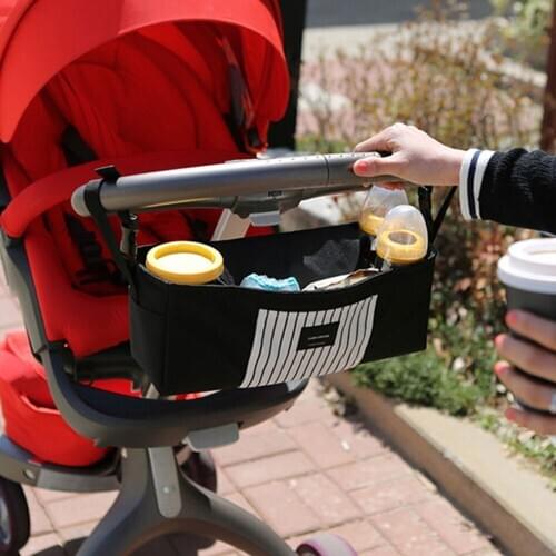 Baby Stroller Bag Hanging Bag Storage Mummy Bag Baby Stroller Accessories Bottle Cup Holder Diaper Nappy Storage Handbag
