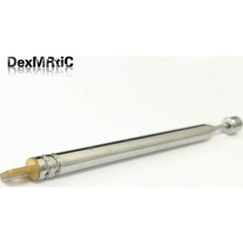 2pcs Replacement 102mm 5 sections telescopic antenna radio FM aerial square Flat milling DIY