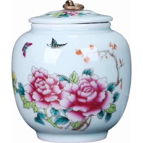 Cremation Urn - Funeral Urn for Pet - Made in Ceramics & Hand-Painted- Display Burial Urn at Home or in Niche at Columbarium