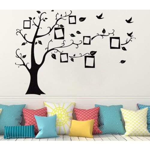 Vinyl 3D DIY Photo Tree PVC Wall Stickers Adhesive Family Wall Decals Background decoration Mural Art Home Decor Decal HY865