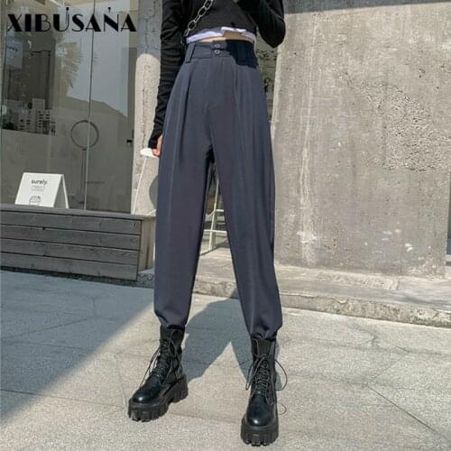 XIBUSANA Women's Trousers Harem Pants