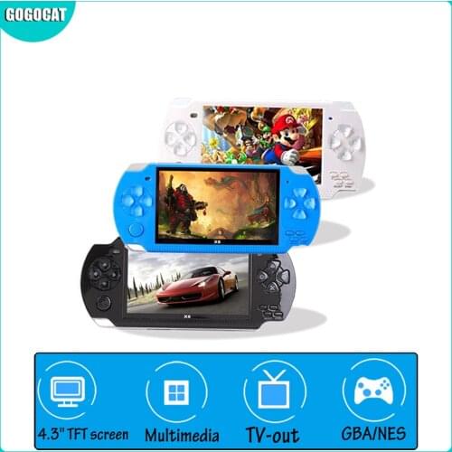 10,000 Games 4.3 Inch TFT Screen 8G Video Game Console Player for PSP Retro Game Handheld Support Mp4 Player Camera Video E-book