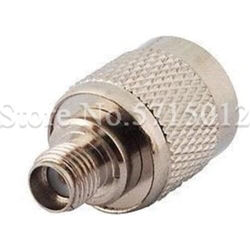 2Pcs TNC Male Head Famale Needle Turn to SMA Famale Head Connector Converter Pure Copper RF Adaptor