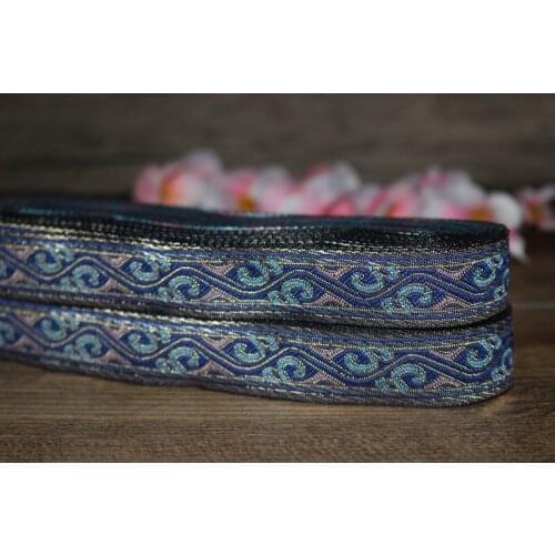 20yards/lots Woven Jacquard Ribbon 1.9cm Geometric pattern IS-3154