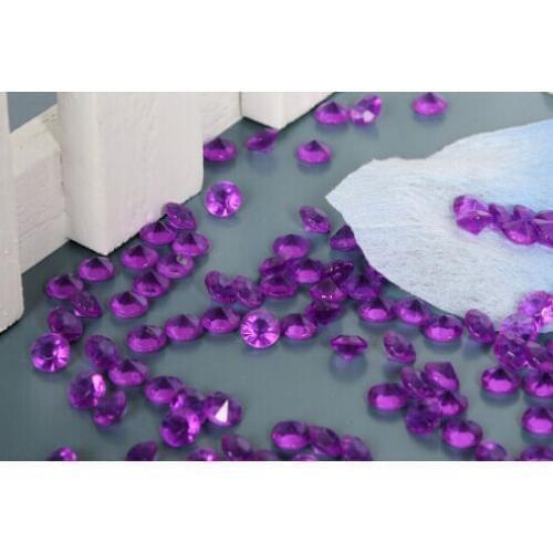 4.5MM, 10000PCS BAG WEDDING DARK PURPLE TABLE SCATTER CRYSTALS DIAMOND CONFETTI DECORATION