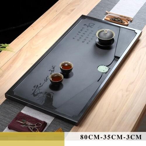 Tepsi Table Bandeja Vassoio Da Portata Set High Te Chino Ceremony Board Container Gongfu Kung Fu Serving Chinese Tea Tray