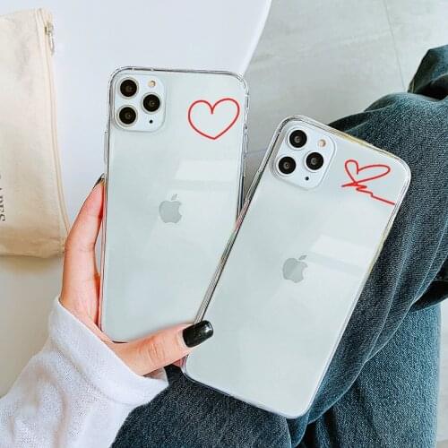 Love Heart Couples Phone Case For Samsung Galaxy A21S S21 A70 A31 A12 F12 A52 A40 A51 A50 A71 S20 FE Lite Transparent Back Cover