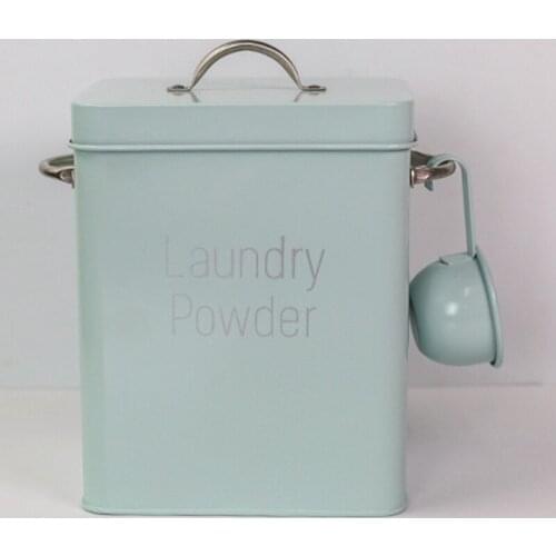 Beautiful Powder Laundry Powder Boxes Storage with Scoop