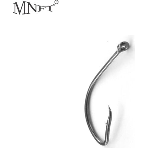 MNFT 100PCS 4# Single Circle Hooks High Carbon Steel Jig Baitholder High Carbon Steel FishHooks Fishing Accessories Tackle