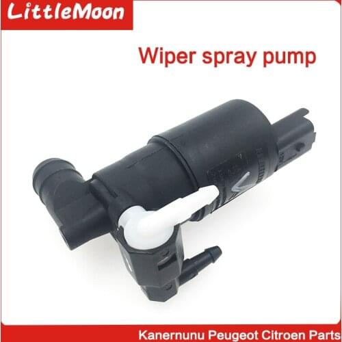 LittleMoon Front Rear Windscreen Washer Pump Assy For Peugeot 207 307 308 3008 408 508 3008 C5 C2 elyess C-quatre Triumph C4