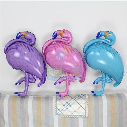 Lovely flamingo balloon 10pcs/lot colorful animal theme party happy birthday party decoration balls inflatable foil globo DW051