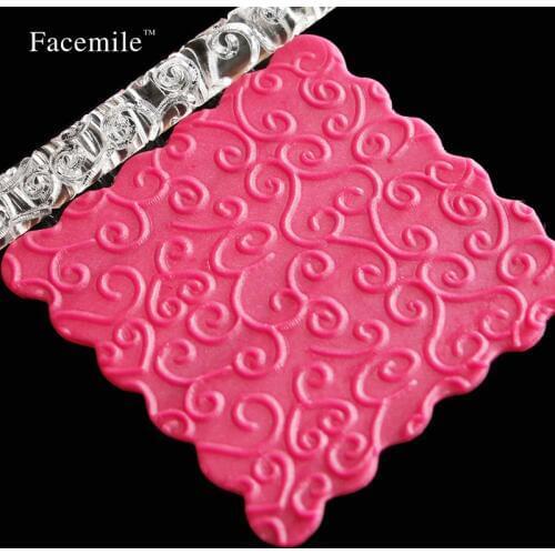 Flower vine Shape Transparent embossing acrylic Rolling Pin sugarcraft Cake Fondant Pastry Decoration Tools Cake Tools 52008