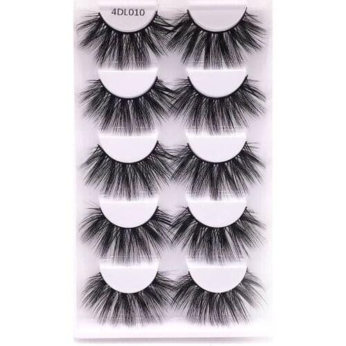 New Makeup Natural Eyelashes 3D Mink Lashes Fluffy Soft Wispy Volume long Cross False Eyelashes Eye Lashes Reusable Eyelash