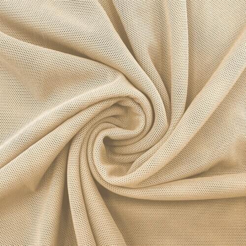 Mesh fabric Net diy high elastic 40D Nylon Spandex 4 way stretch power wedding decoration tulle champagne veil