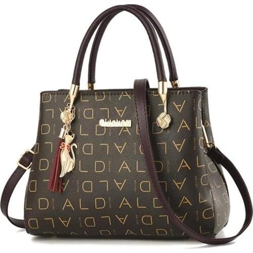 High Quality Fashion Tote Leather Womens Bags Luxury Messenger Bag Crossbody for Women Big Capacity Letter Printing Ladies Bags