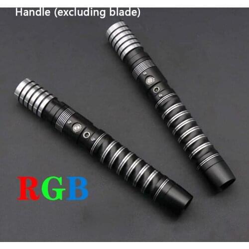 YQ Bucket Emperor Rgb Lightsaber Handle Color Lightsaber 12w Super Bright Light And Heavy Two-tone Foc Locking Accessory Toy