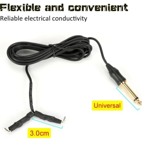 Tattoo Clip Cord 2.2M Black Length Mini Tattoo Hook Line Silicone Wire For All Coil Machine Power Supply Cable Accessory